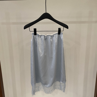 云朵设计26年春款 复古印花A字裙摆提花工艺半身裙326121 法式