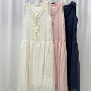 云朵衣裙夏季 花边减龄仙女长裙连衣裙 大货速发 MOMO0141001 新款