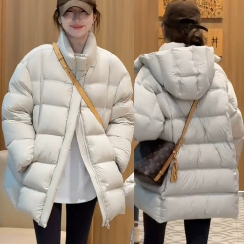 YIJIA-新款中长款韩版宽松云朵泡芙小个子保暖羽绒服外套YS1-8669