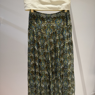 云朵家26年夏上新法式 A字裙半身裙kk626 印花长款