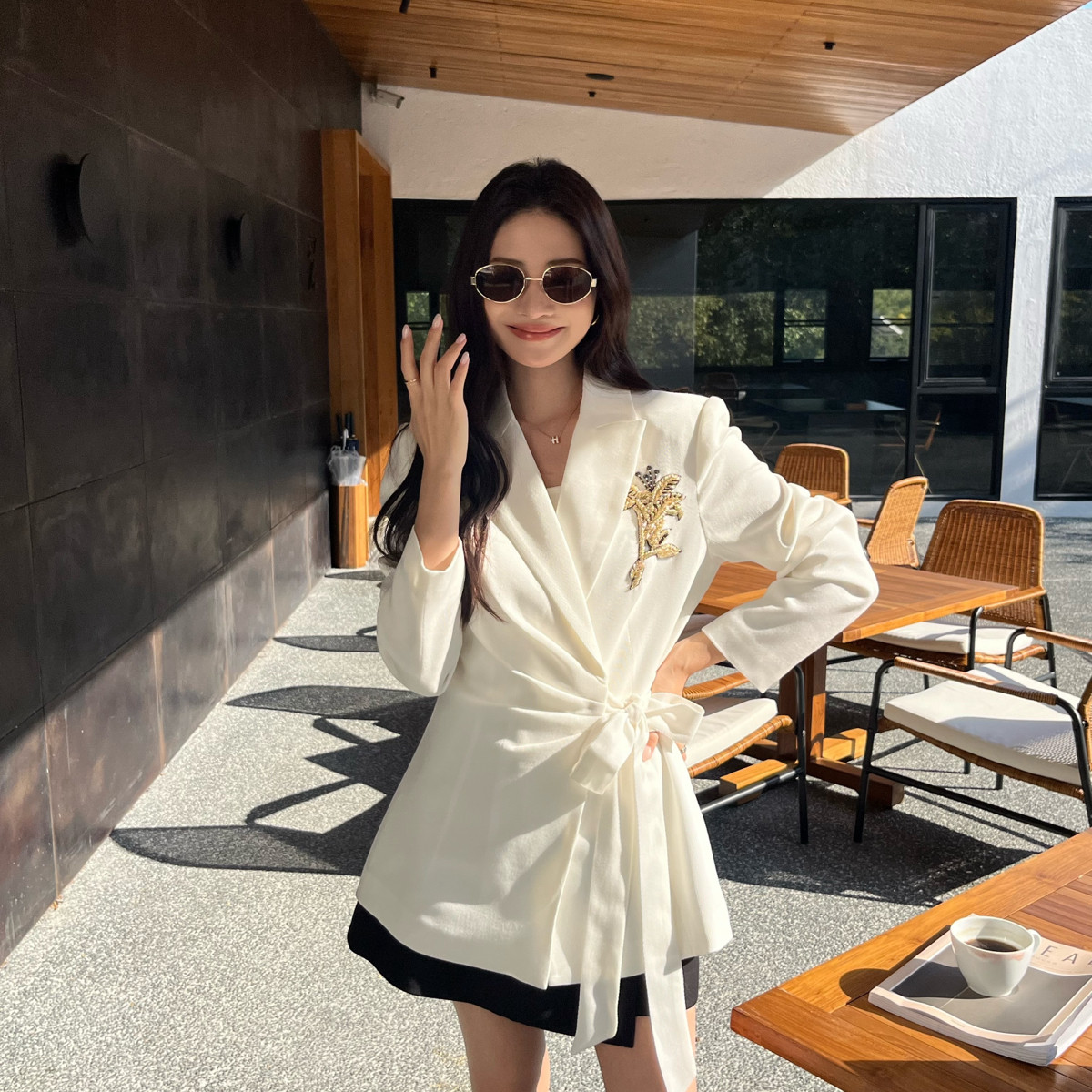 云朵-26年早春复古时髦气质设计感中长西装（含21绵羊毛）26685,女装/女士精品,西装,淘宝优惠券,粉丝福利购,淘宝优惠卷