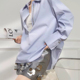 云朵设计高级感衬衣重工镶钻链条设计门襟一暗扣缝制小衫 A9750