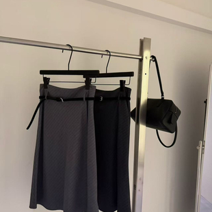 P81 YS2 云朵家26年夏上新赫本风高腰系带A字裙半身裙 配腰带