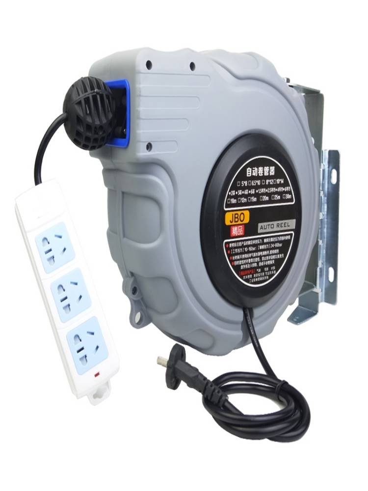 自动伸缩卷线器国标电鼓卷管器电线卷线盘防水插座收线器汽修20米