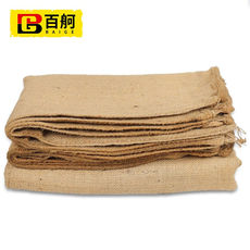Burlap мешок 百舸防汛麻袋麻布袋抗洪建筑工地铺路防滑全新料74*107可装沙100k
