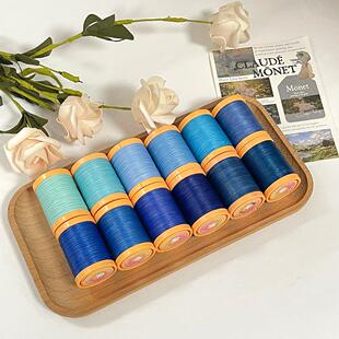 艺高0.4mm精细扁蜡线纯色涤纶线手工DIY编织线编立体线材