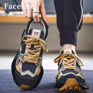 阿甘潮鞋 FaceLee男鞋 秋季 潮牌網(wǎng)紅爆款 青少年休閑運(yùn)動(dòng)溶解老爹鞋