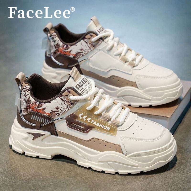 FaceLee劳保男鞋2025冬季新款皮面防水防滑休闲运动上班厚底增高,流行男鞋,单鞋,淘宝优惠券,粉丝福利购,淘宝优惠卷