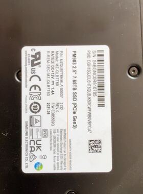 可维修Samsung/三星PM983 7.68T U.2 NVM询价