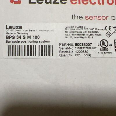 可维修劳易测LEUZE 条码定位系统，BPS34 SM100 50询价