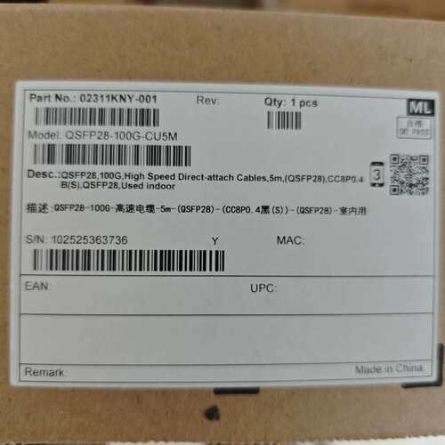 {议价}原装华为QSFP28-100G-CU5M
