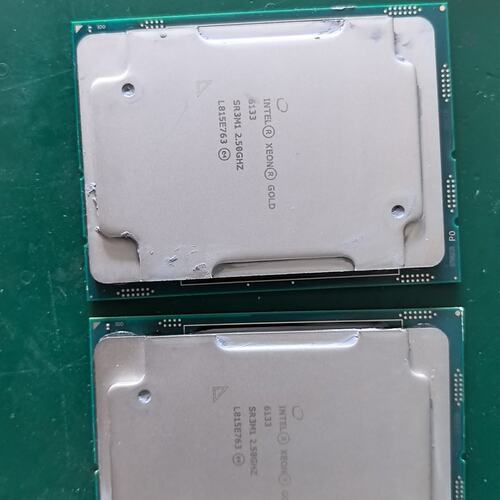 {议价}XEON 3647 6133 CPU 正式版 2颗成色新