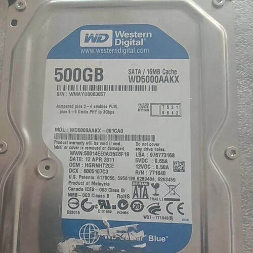 {议价}西部数据 WD5000AAKX 500GB 3.5寸机械硬盘