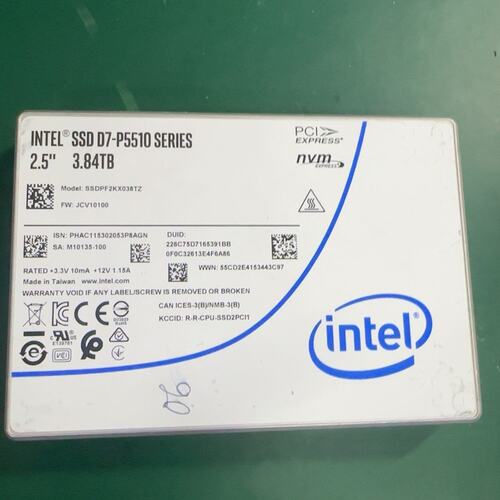{议价}Intel D7-P5510 3.84TB企业级固态硬盘，2