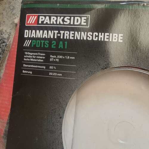 {议价}全新Parkside钻石切割盘，型号PDT 2 A1，适用于