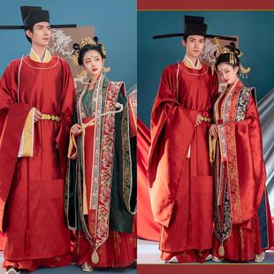 出租婚服重回汉唐子衿子佩宋制女大袖 嫁衣整租赁 刺绣凤冠霞帔中式