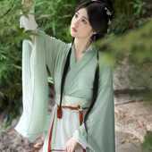 广袖 齐腰清冷系飘逸古风古典舞大袖 衫 魏晋风女简约古装 套装 租赁