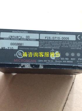 询价MS-710  FIS-0710-0005美国MICROSC