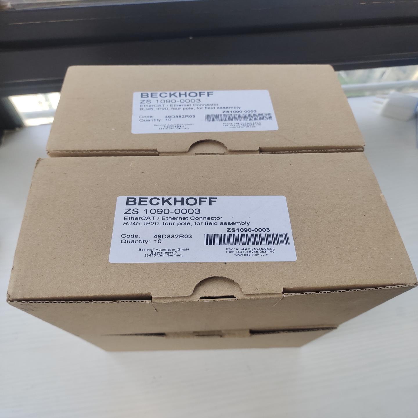 BECKHOFF RJ45倍福免压通信接头，全新