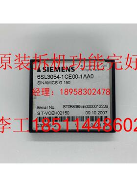 议价6SL3054-1CE00-1AA0拆机G150变频器CF卡程序卡数据卡