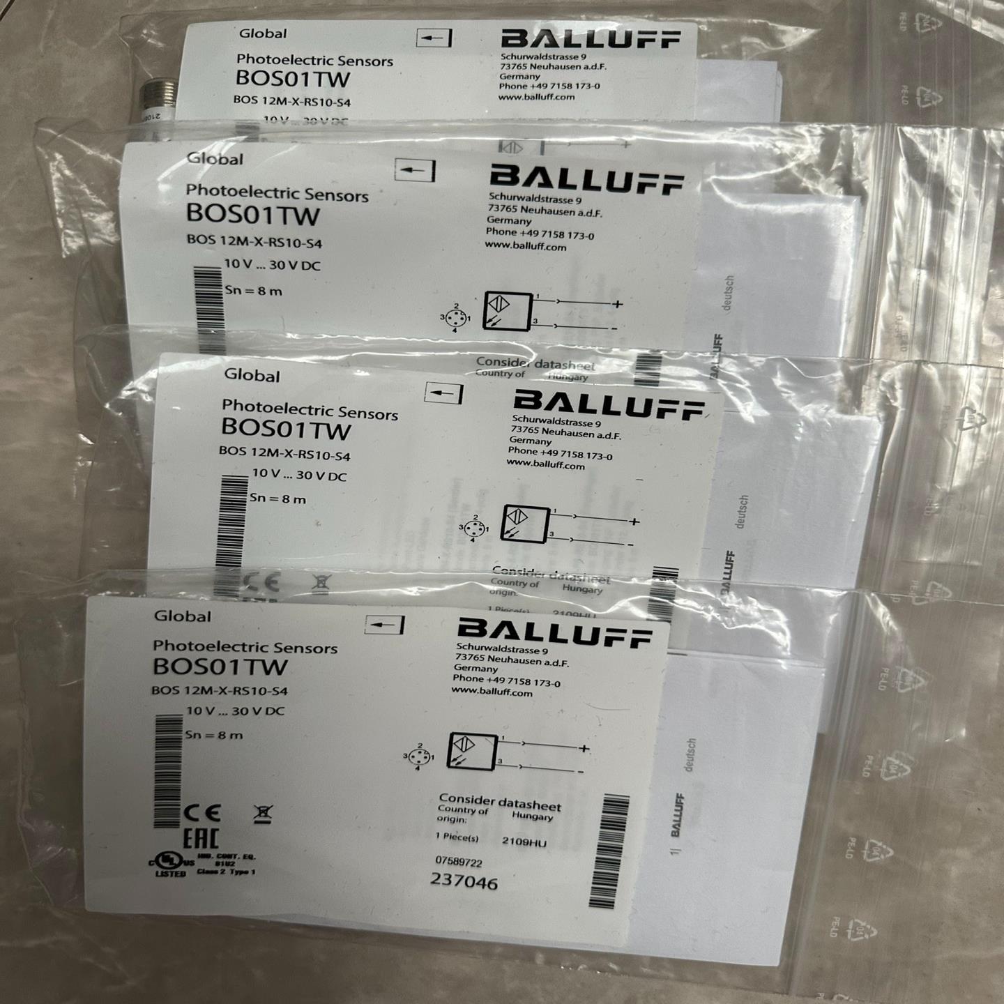 巴鲁夫光电传感器BOS01TW