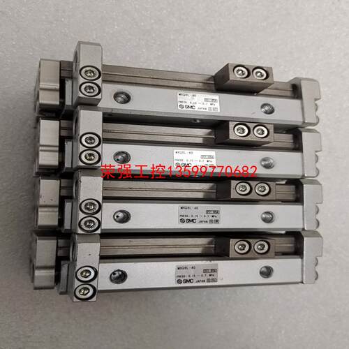 【荣强工控】日本SMC滑台气缸MXQ8L-40实物图，功能完好。
