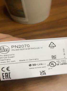 易福门压力感测器 PN2070 模拟量输出！量程0到400b