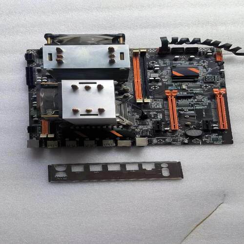 （设备配件）x79大板   带两个cpu   E5  2658 V2 豪