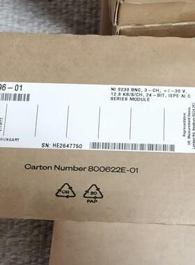 NI 9230 PN：784396-01 原装正品全新 新到议价