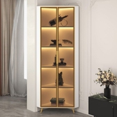 简约实木角柜角柜轻奢门储物柜餐厅储物柜客厅落地三角