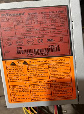 {莱茵电子商行}POWEREX SPC-500-12VW  工控电源 成色新