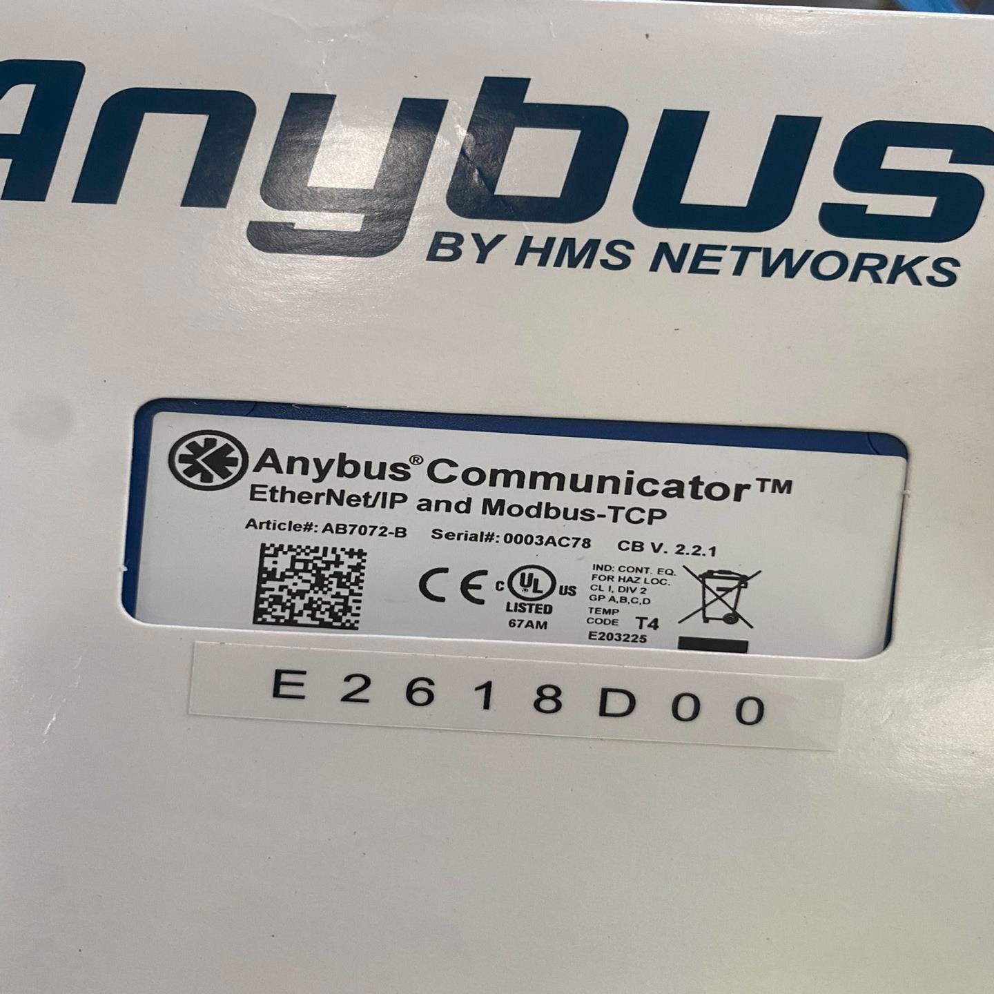 Anybus AB7072-B EtherNet/IP an