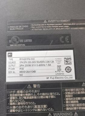 （设备配件）富士驱动200w型号RYH201F6-VV2