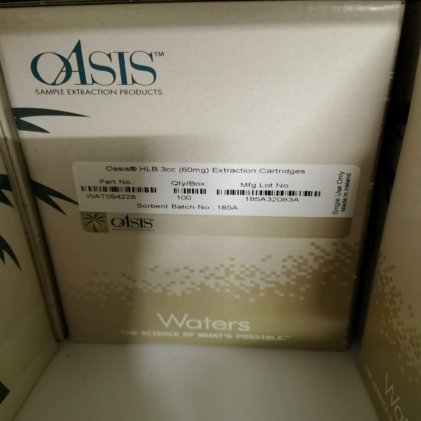 waters萃取小柱wat094226，现货1盒，全新