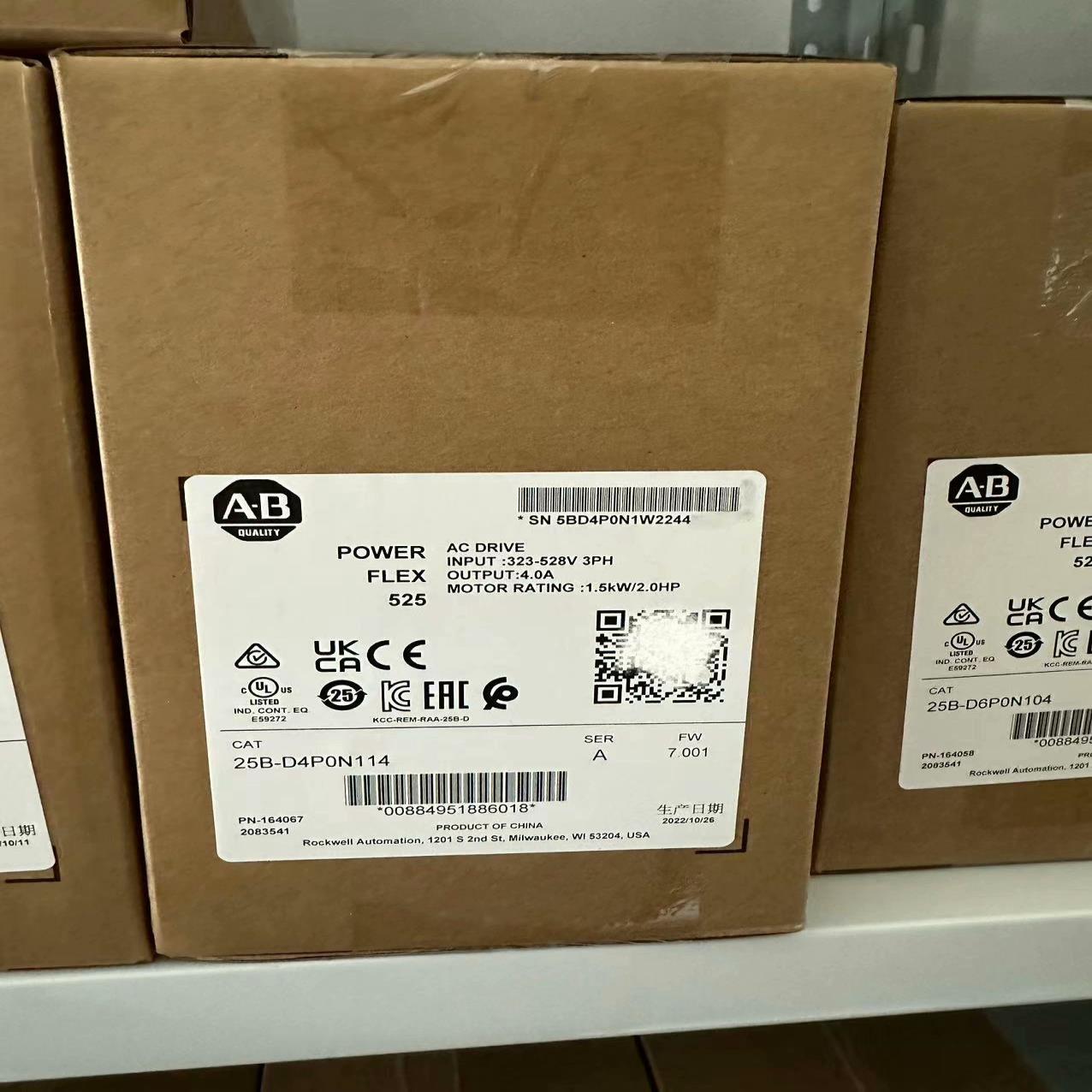 AB变频器25B-D4P0N114全新原装正品现货,实采联系