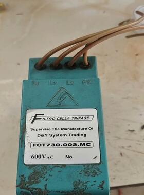{雅致机械商行}意大利FILTRO稳压器FCT730002MC现场拆机