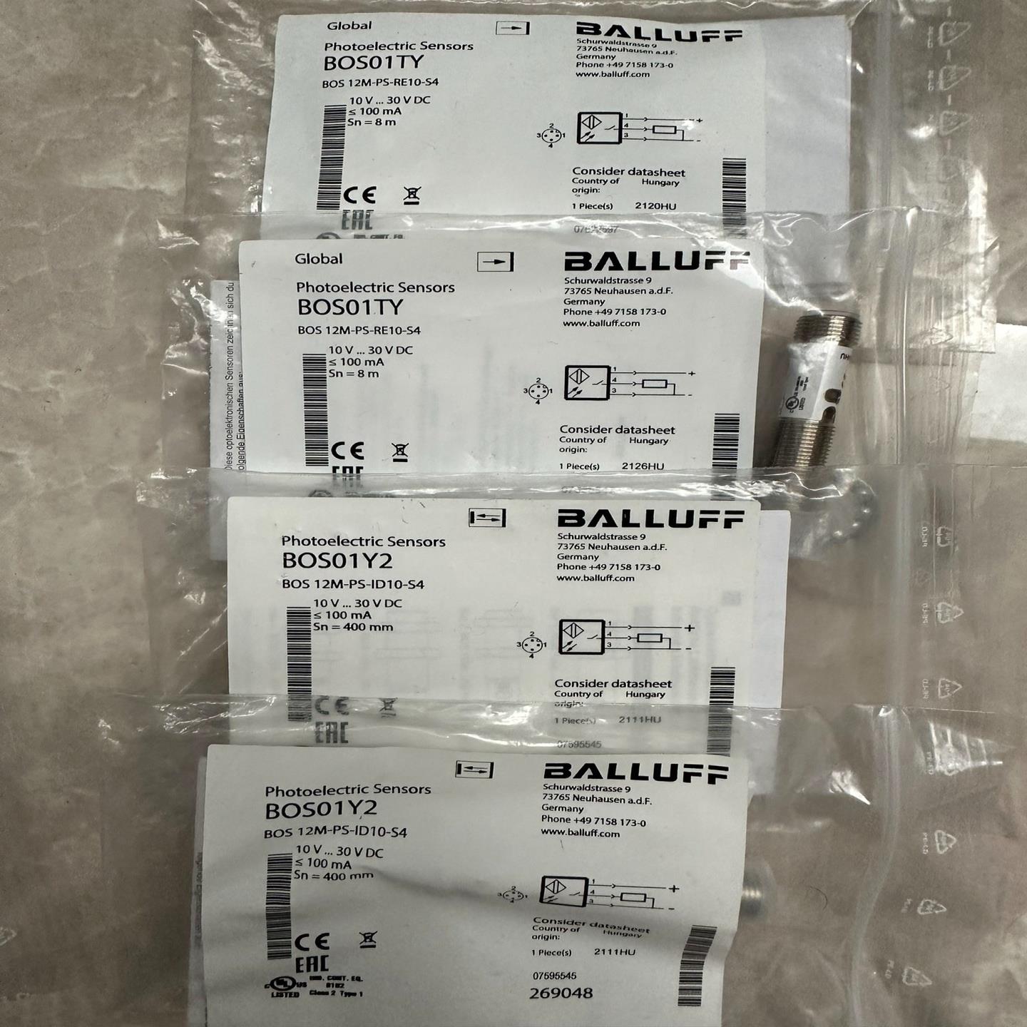 巴鲁夫光电传感器BOS01TY