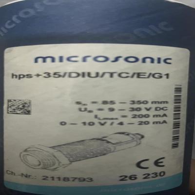 microsonic威声传感器德国全新未使用。hps3