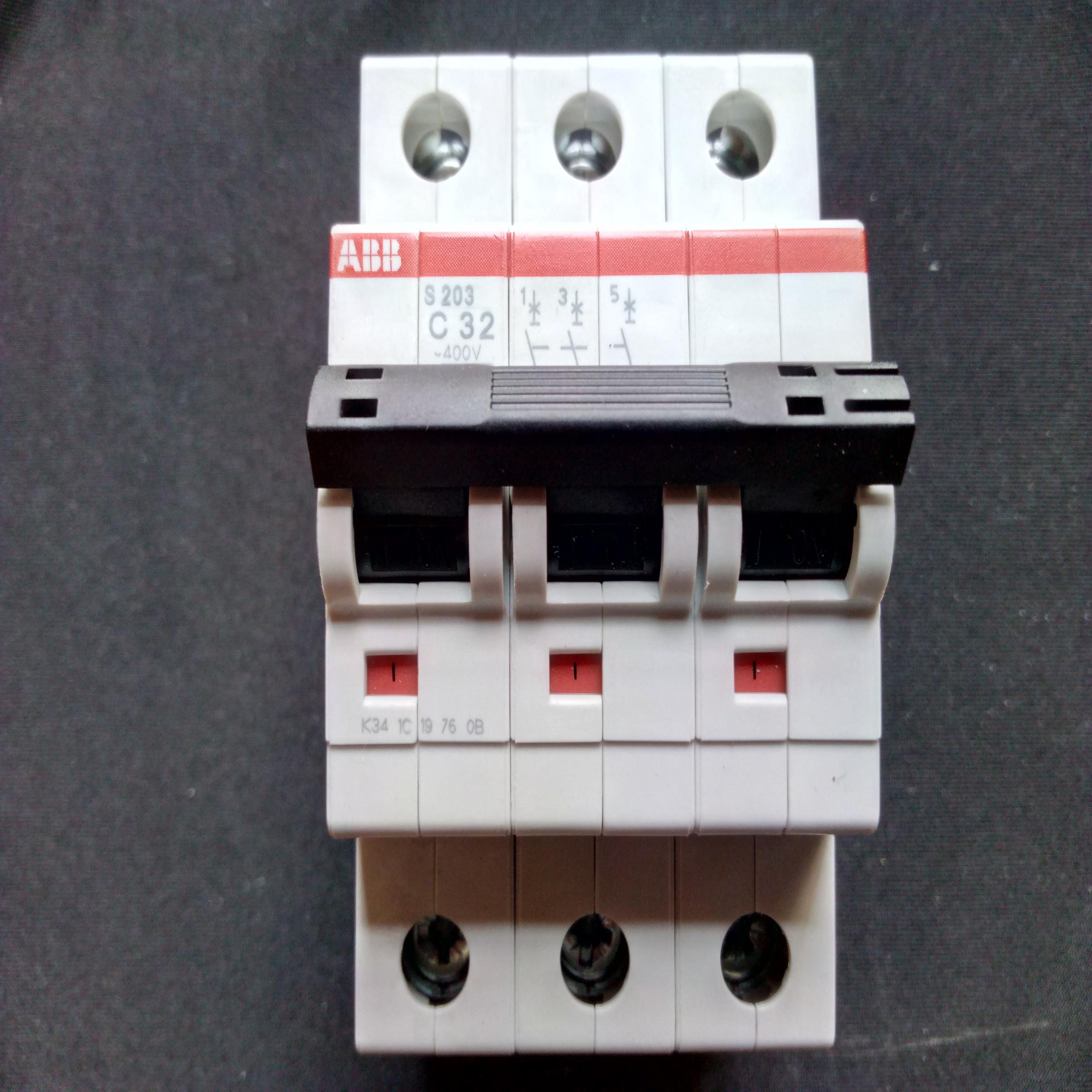 ABB微型断路器 S203-B32/S203-C32/S203-C40/S203-C63
