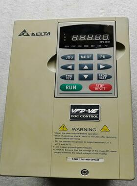 台达变频器VFD015V43A-2成色如图功能正常，1.