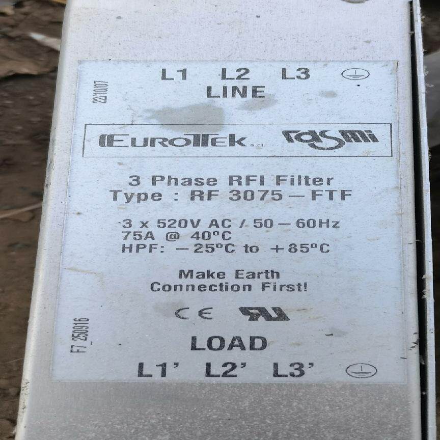 议~EuROTEK 电源滤波器 RF 3075—FTF   RF