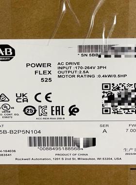 25B-B2P5N104 交流变频器0.5HP/0.4kW