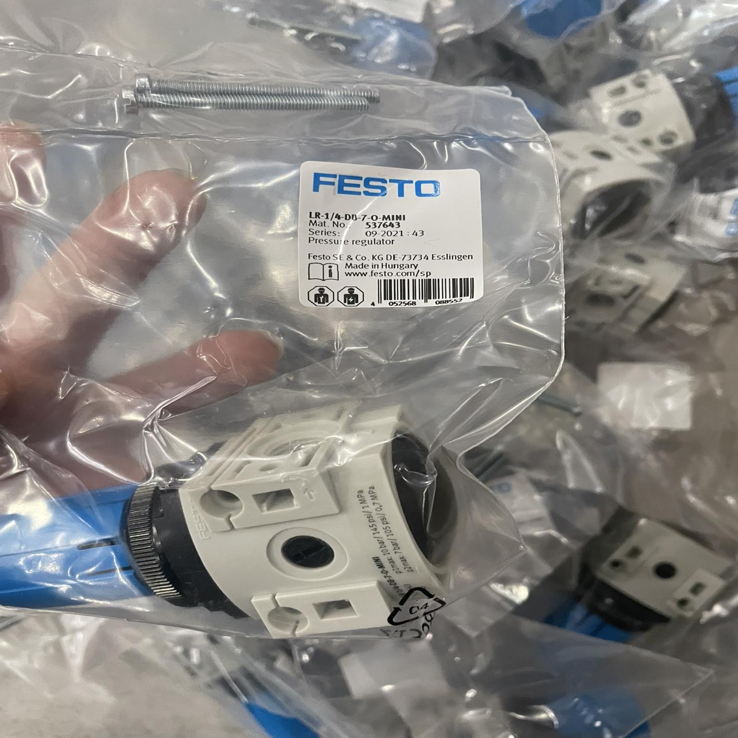 费斯托FESTO减压阀调压阀LR-1/4-DB-7-O-MI