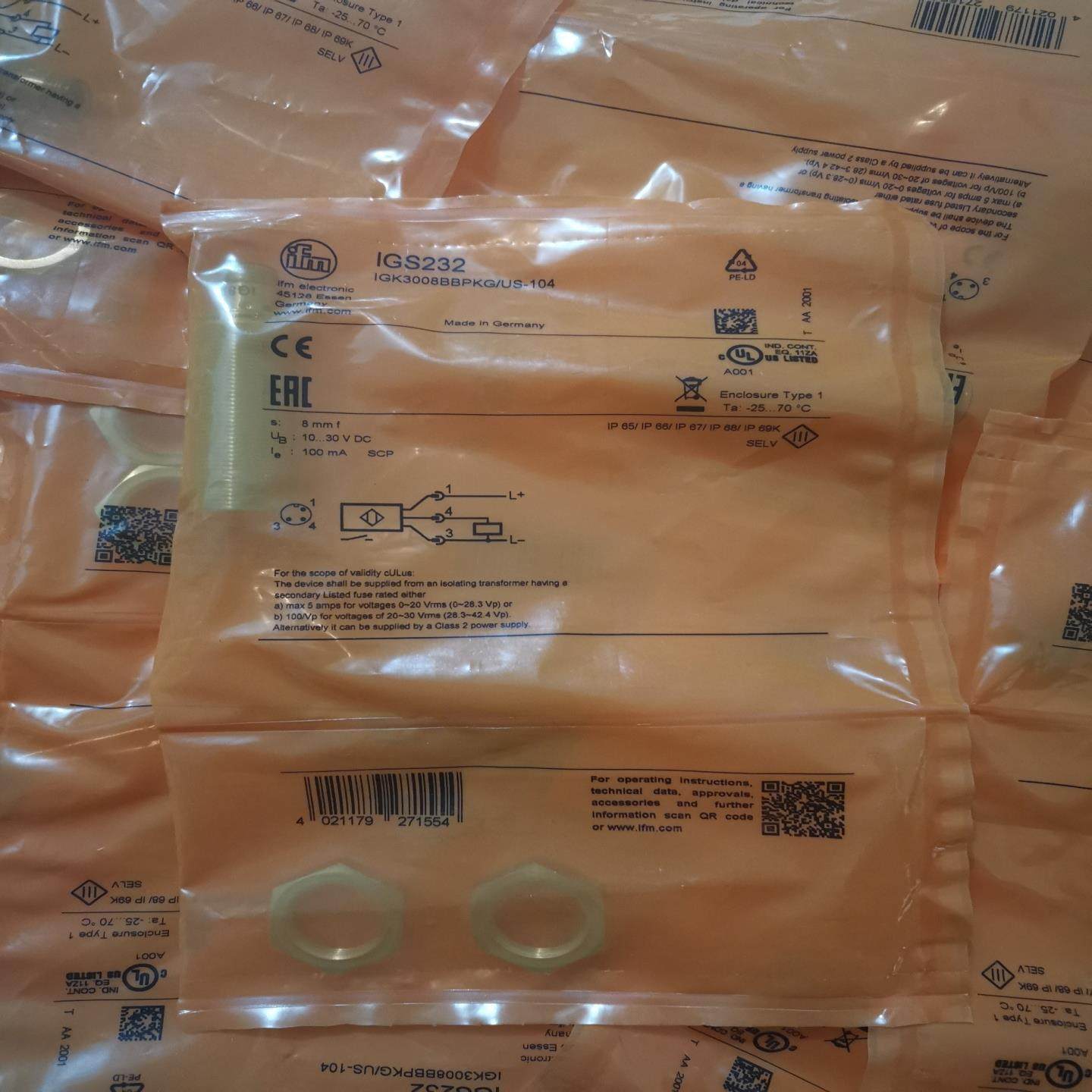 IGS232 全新原装IFM易福门，有20个