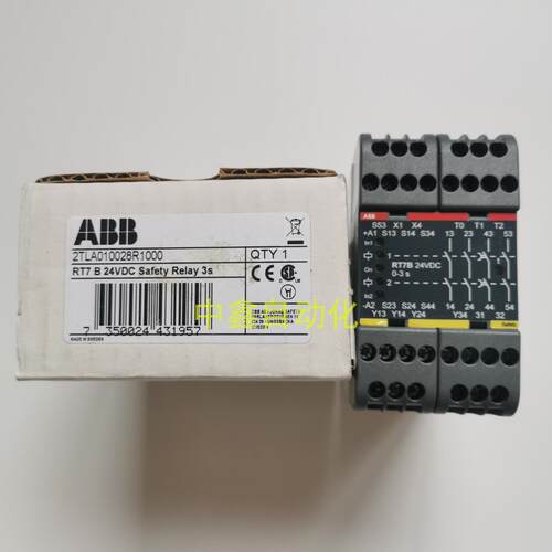 ABB佳可保JOKAB SAFETY安全继电器RT7B 0-3S 2TLA010028R1000议价