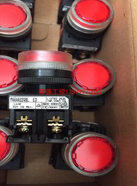 【荣强工控】富士按钮AR22G9LE3，产地日本，红色自锁