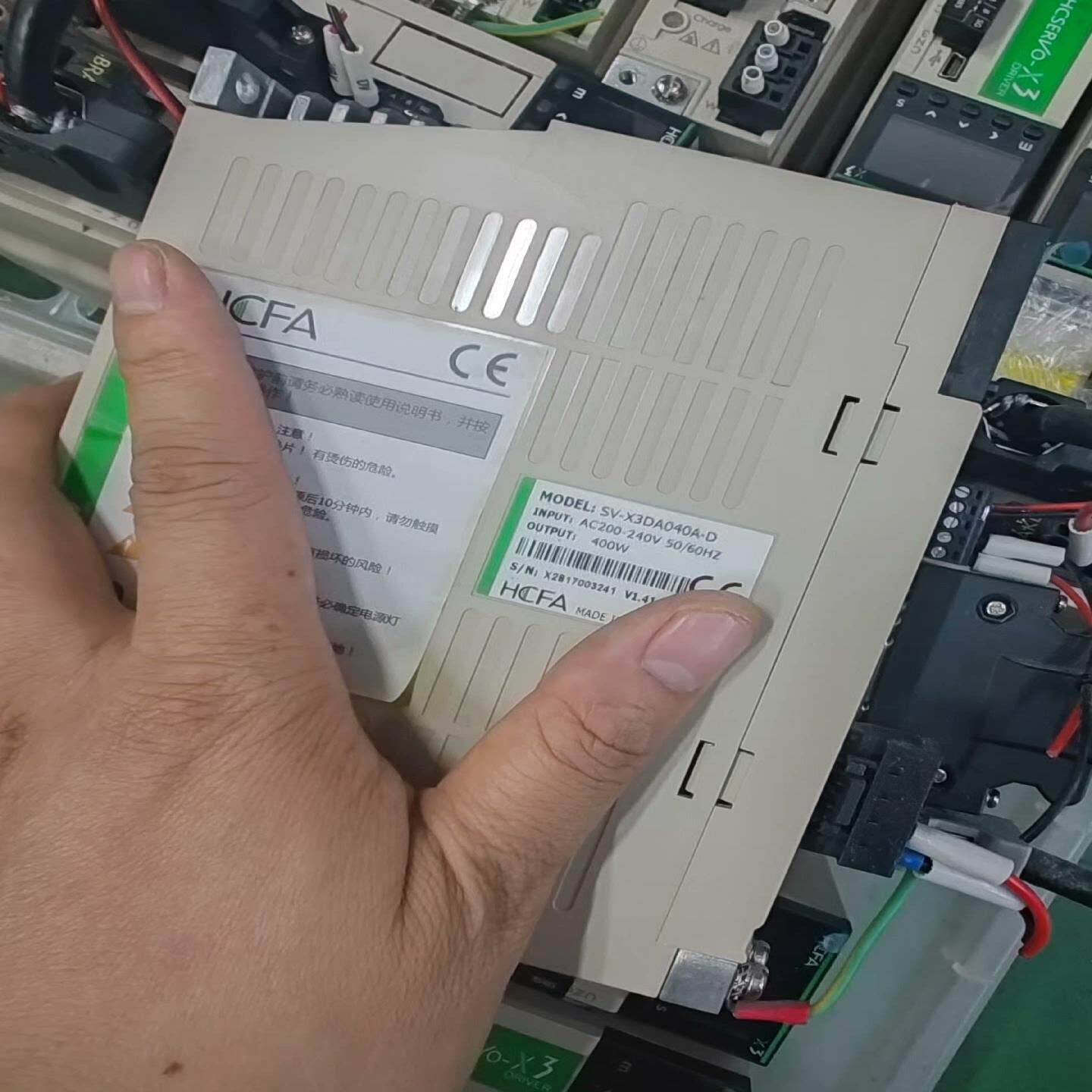 400W禾川伺服电机，驱动SV-X3D4D4DA-D，电机S(崽崽配件）