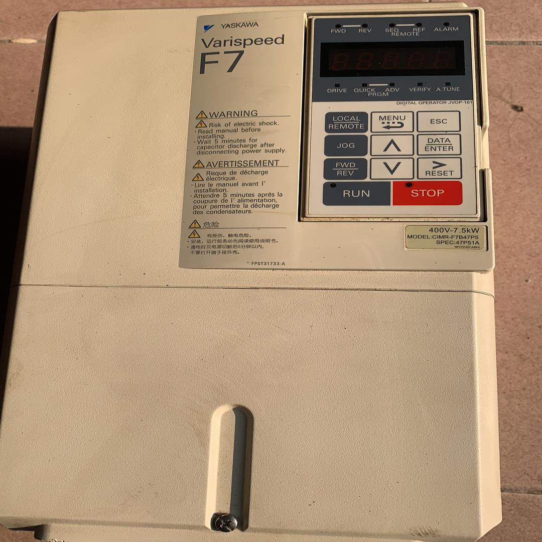 （设备配件）F7，正常7.5安川，F7B47P5CIMR变频器拆-，KW