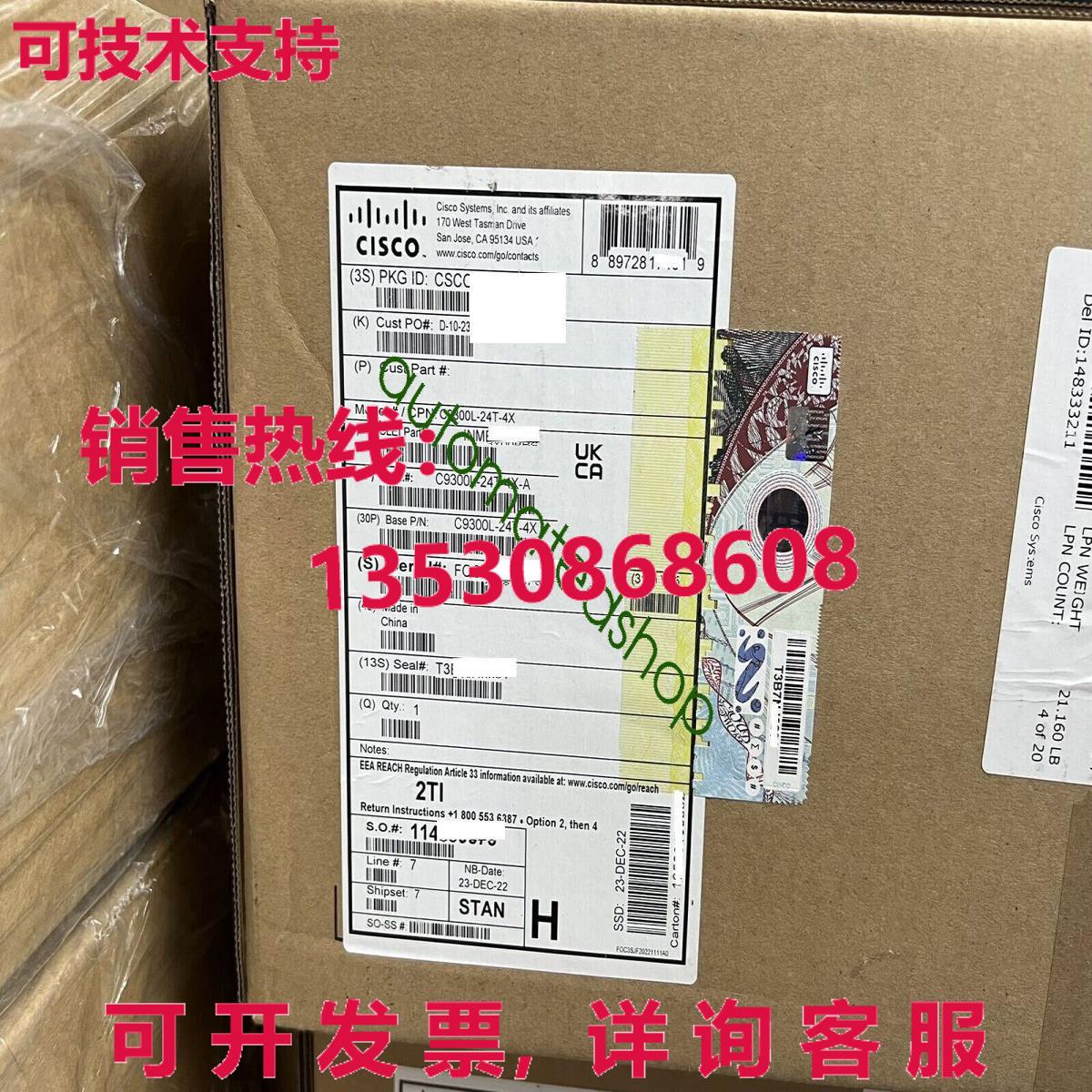 供应原装C9300L-24T-4X-A Cisco Catalyst 24 Ports GE 4X10G 上