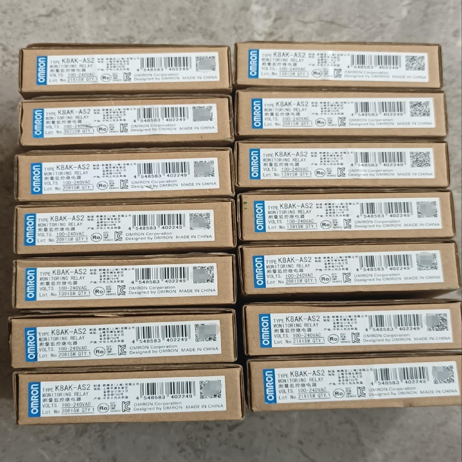 全新K8AK-AS2测量监控继电器100-240VAc